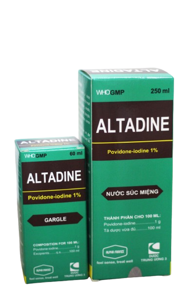Thuốc súc họng, súc miệng Altadine 60ml