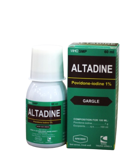 Thuốc súc họng, súc miệng Altadine 60ml